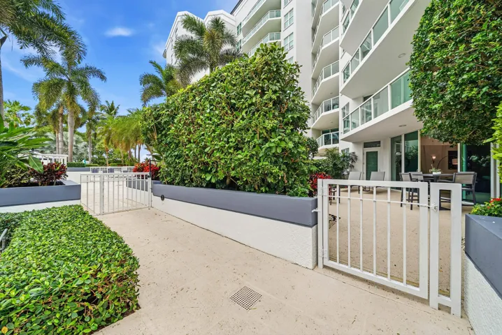 Easy access to the pool deck and fitness center without having to walk through the building!