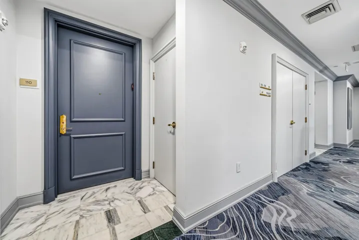 Newly renovated interior hallways