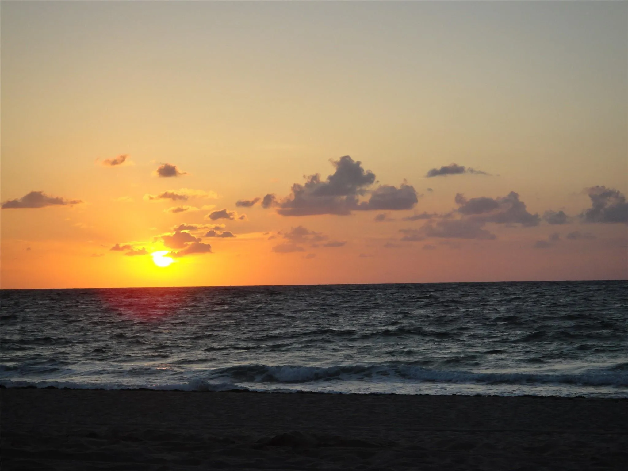 Another Priceless Sunrise at Pompano Beach!