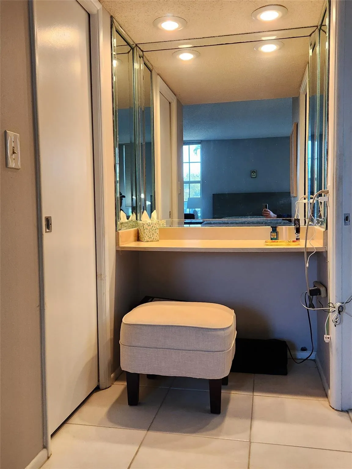 Offers a Vanity area as well.