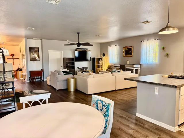 Living room, kitchen, dining room… GREAT ROOM!