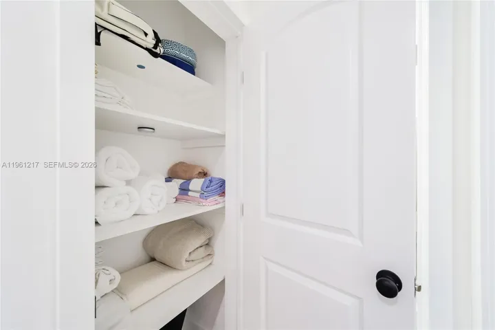 Hallway linen closet