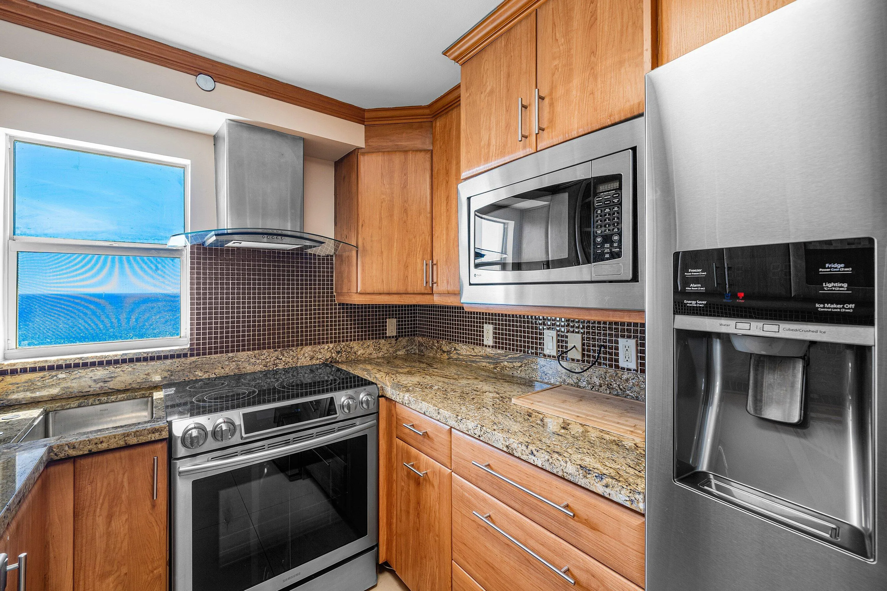 Even the kitchen has stunning direct ocean views