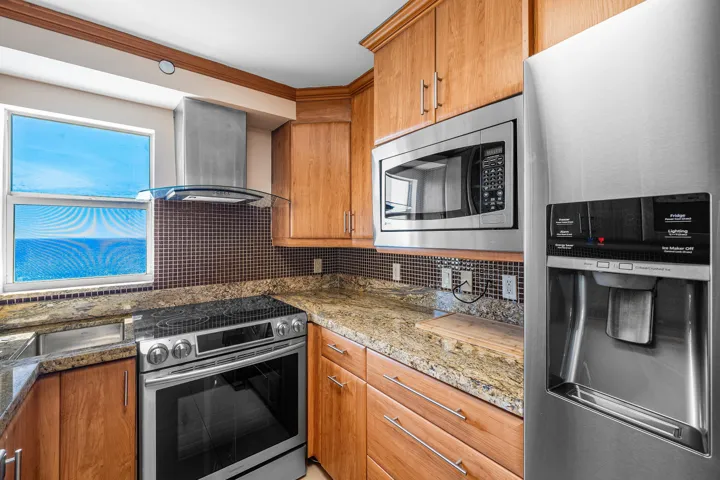 Even the kitchen has stunning direct ocean views