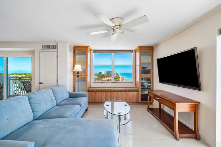 Open concept living areas with breathtaking views from 2 balconies and windows