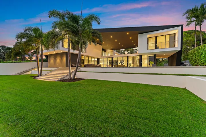 View of rear of home from private dock
