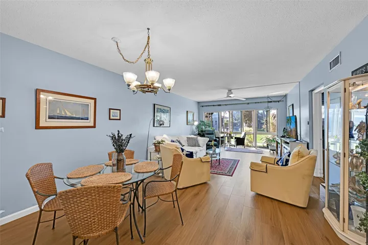 Dining and living room