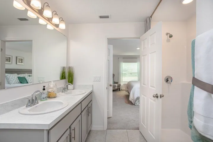 Model home - actual features may vary.