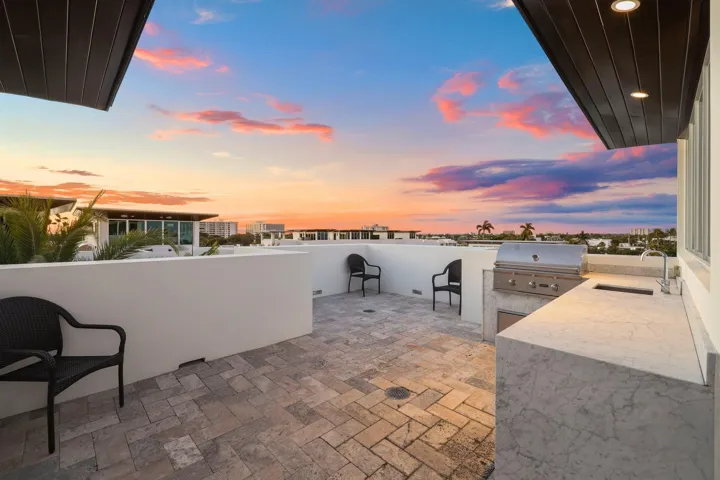 Ocean views from rooftop