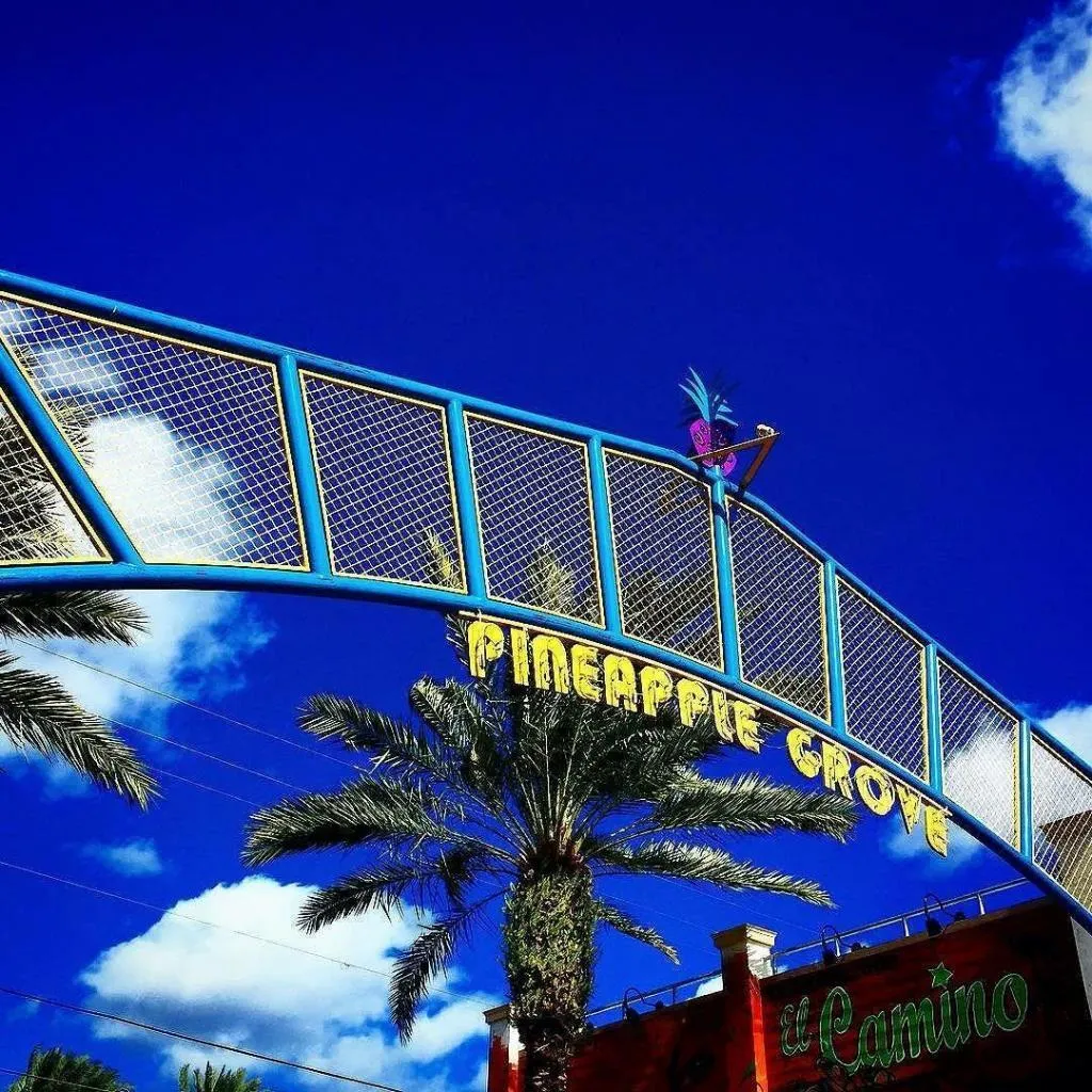 Delray Beach Pineapple Grove Sign