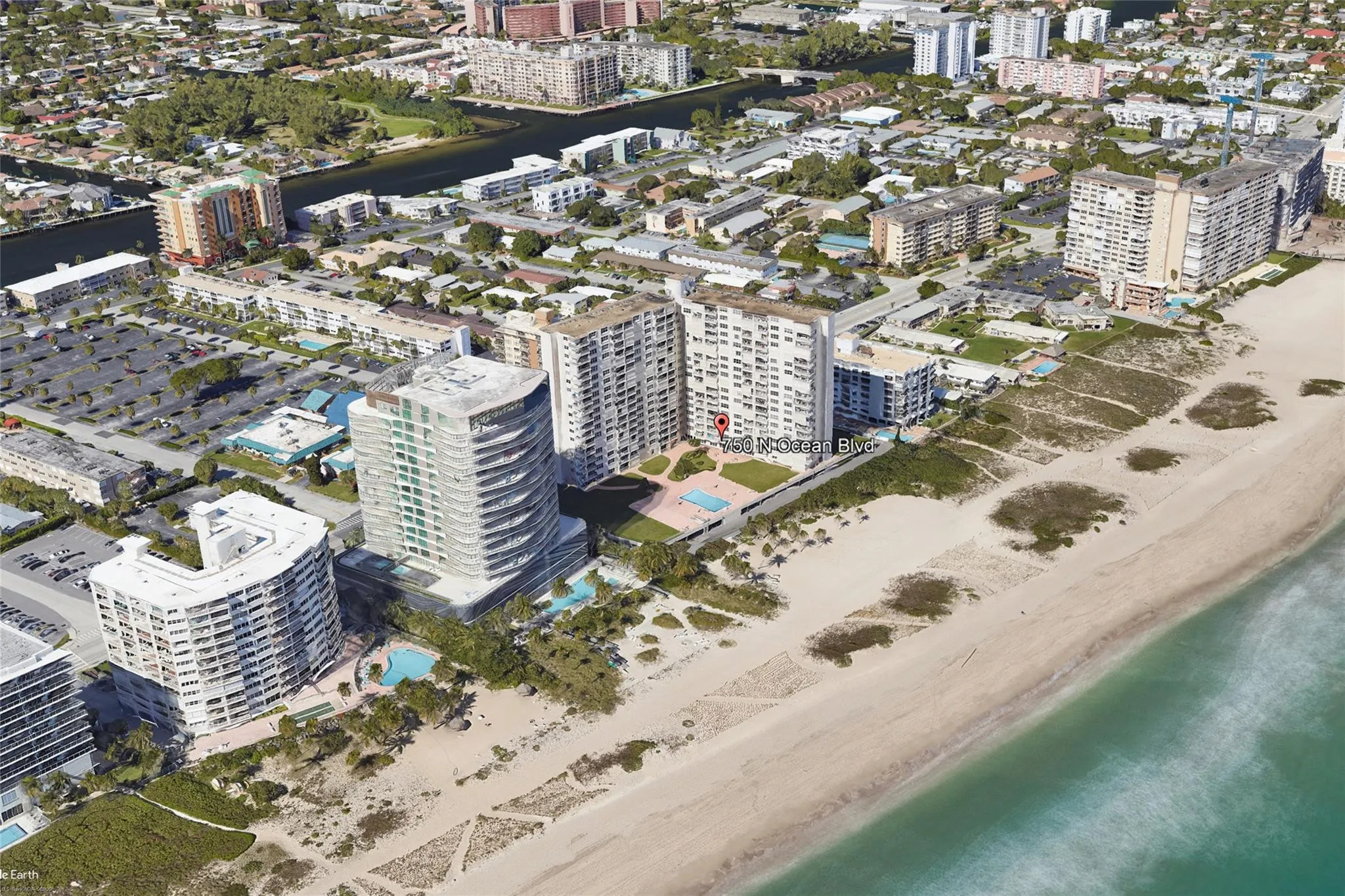 Oceanfront with private beach and pool