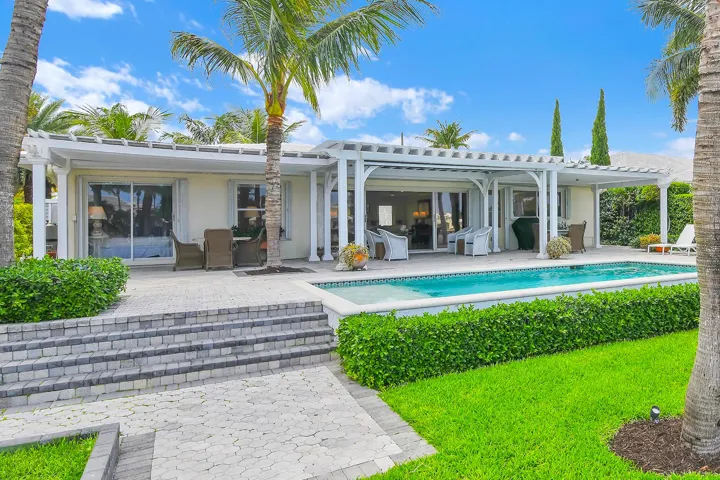 Private Back Yard with Heated Pool