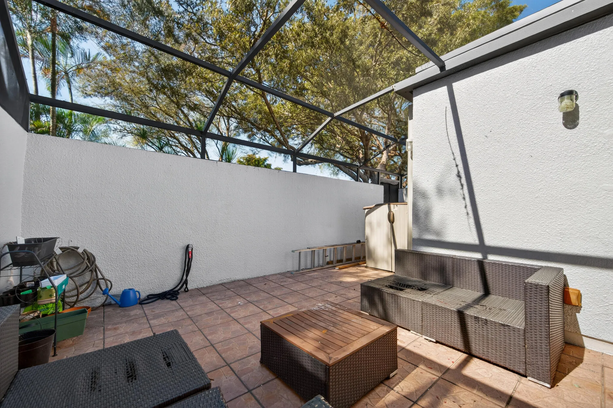 Screened in patio