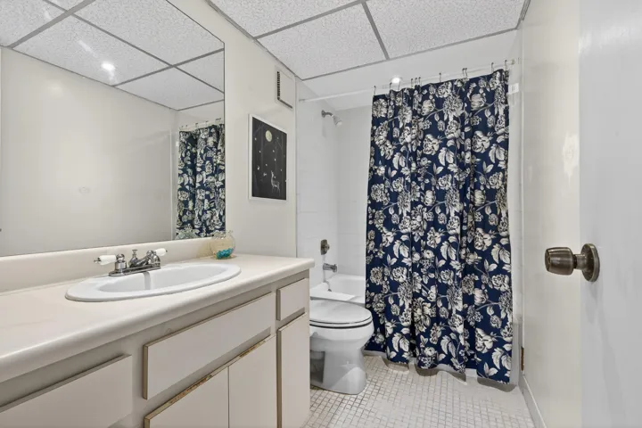 Guest bathroom with tub