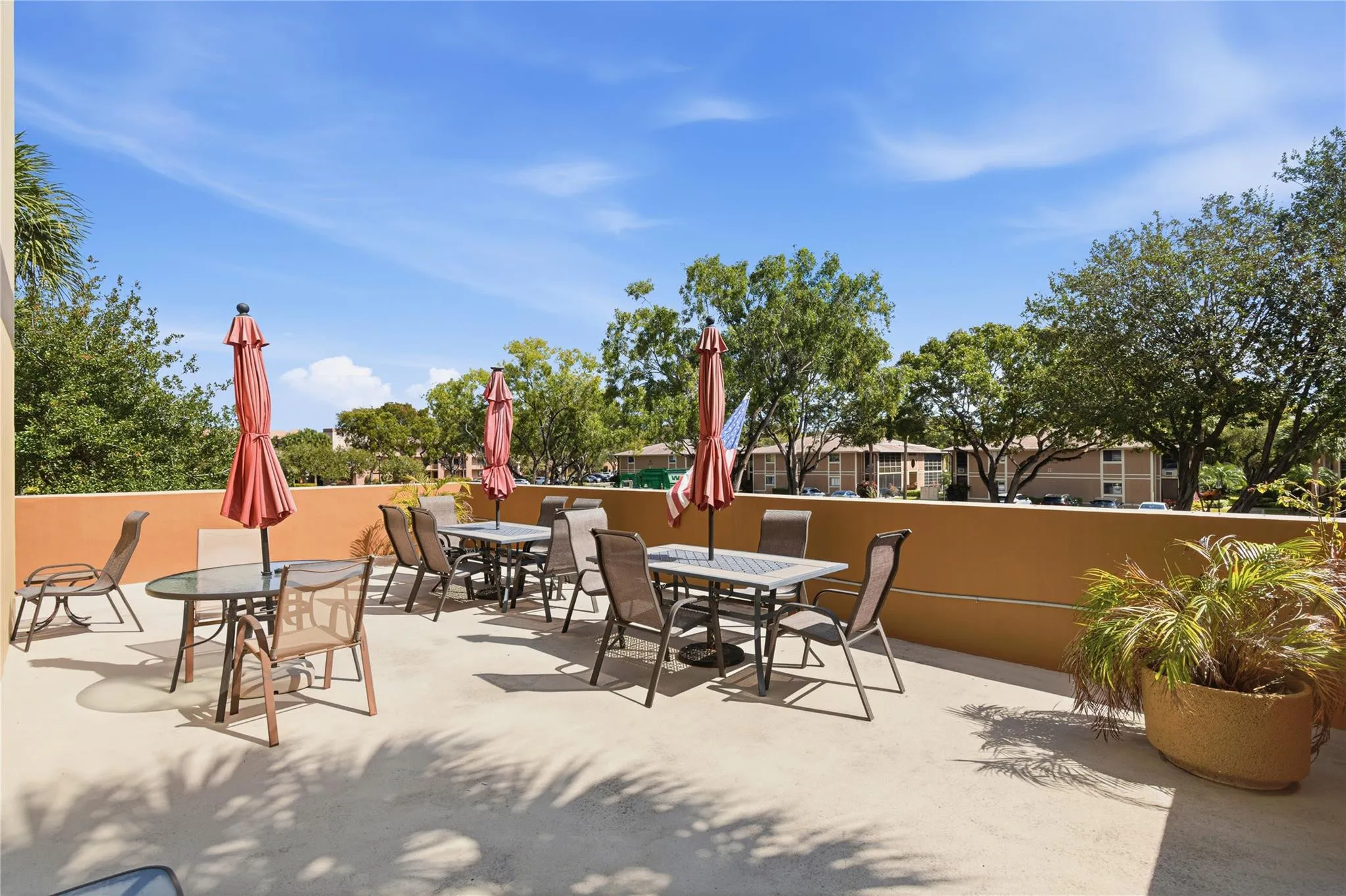 COMMUNITY PATIO ON BUILDING