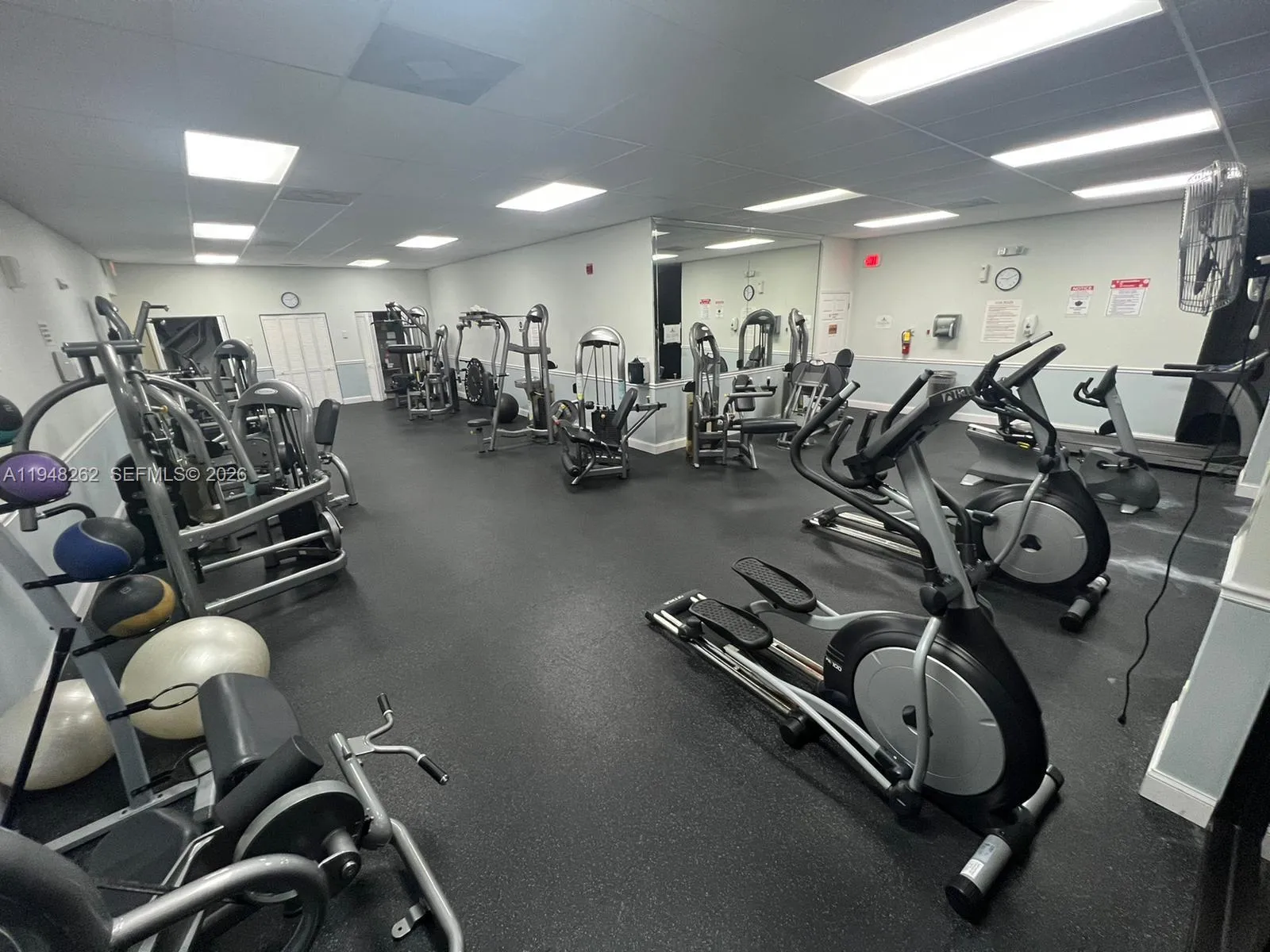 Updated fitness/gym area plus another one at upstairs deck area