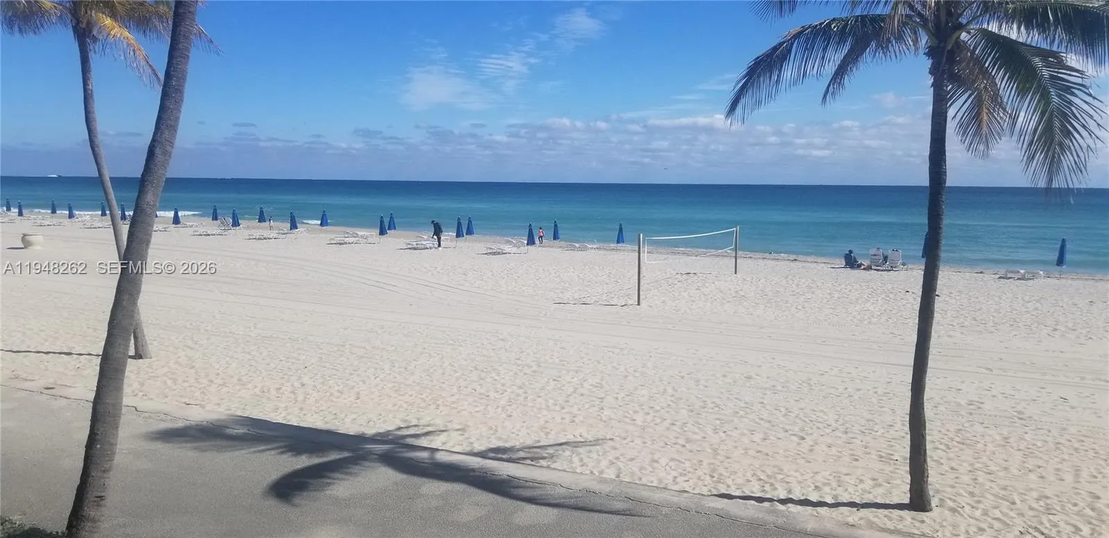mini board walk .. amazing beach sand ,palm trees .. volleyball net. Kayak all there just come see it and you will want to live at the Quadomain and unit 2608 in Grenoble building.