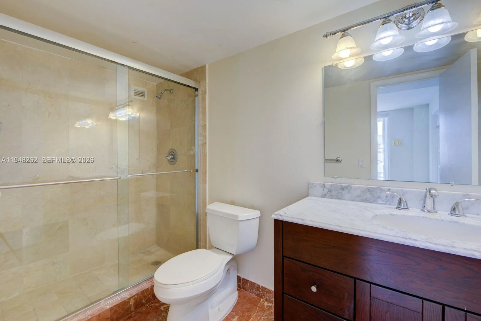 stall shower in guest bathroom