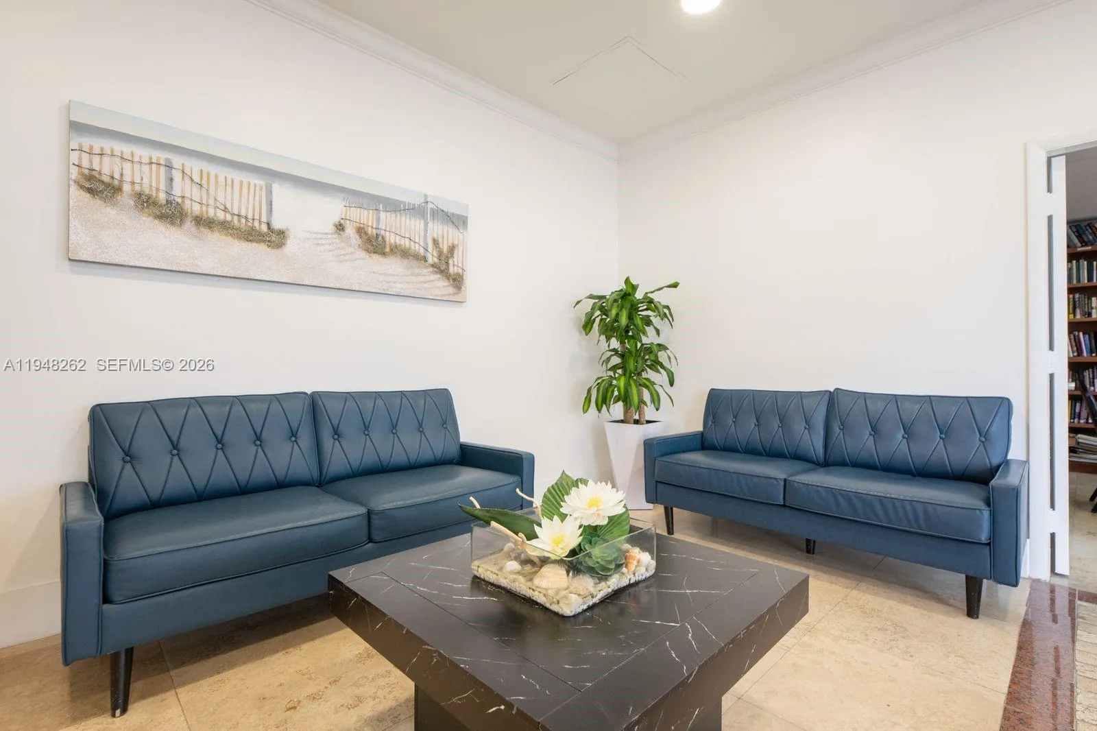 2nd floor private Lobby area to sit, chat and wait for an uber