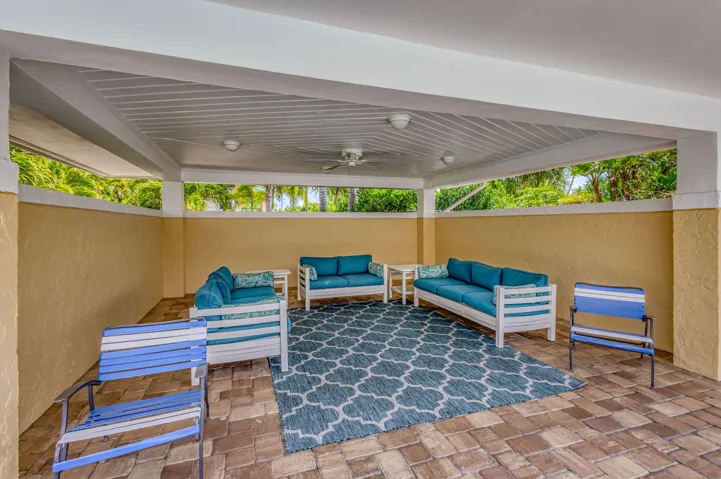 Shaded seating