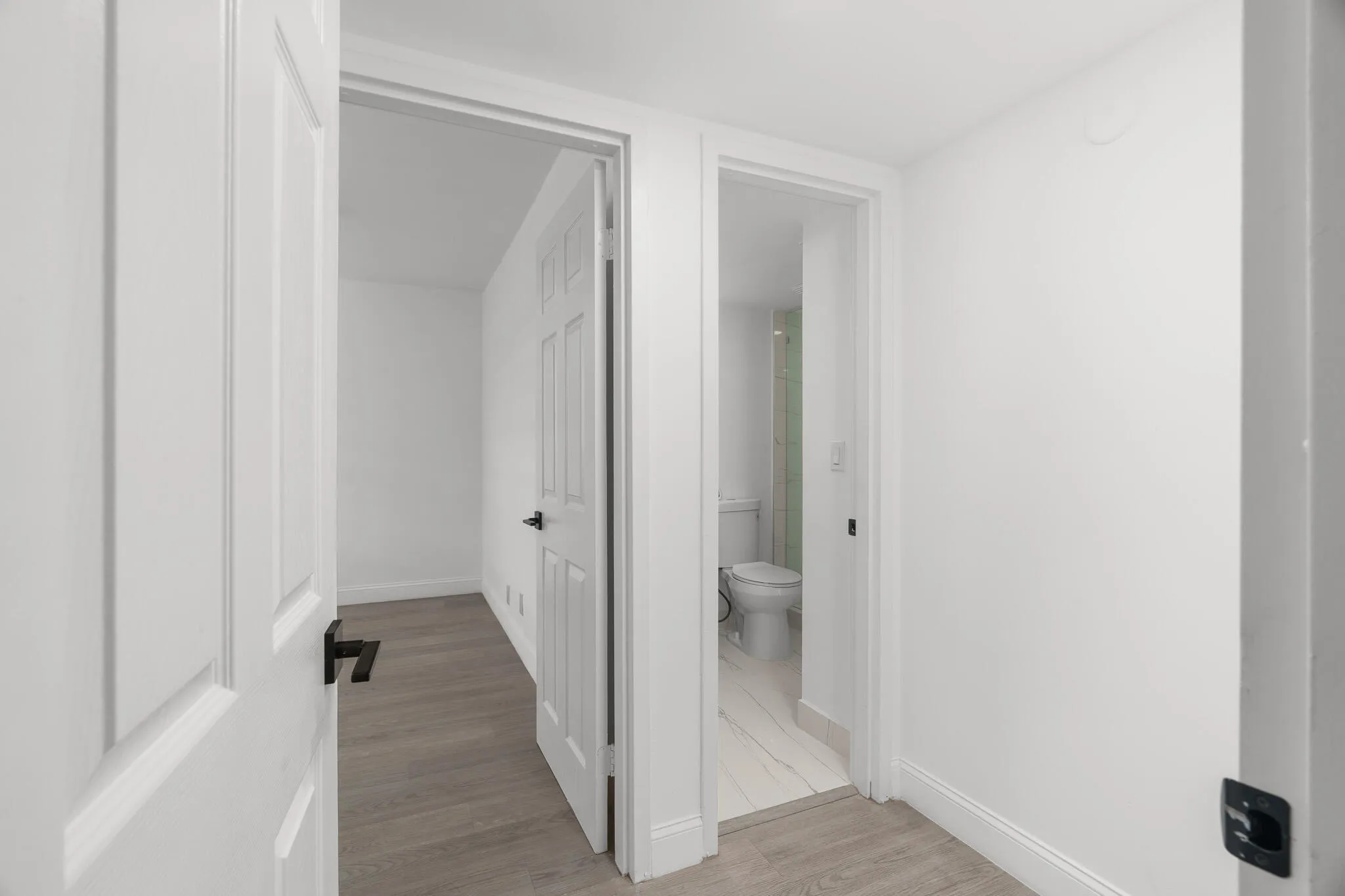 second bedroom and bath area