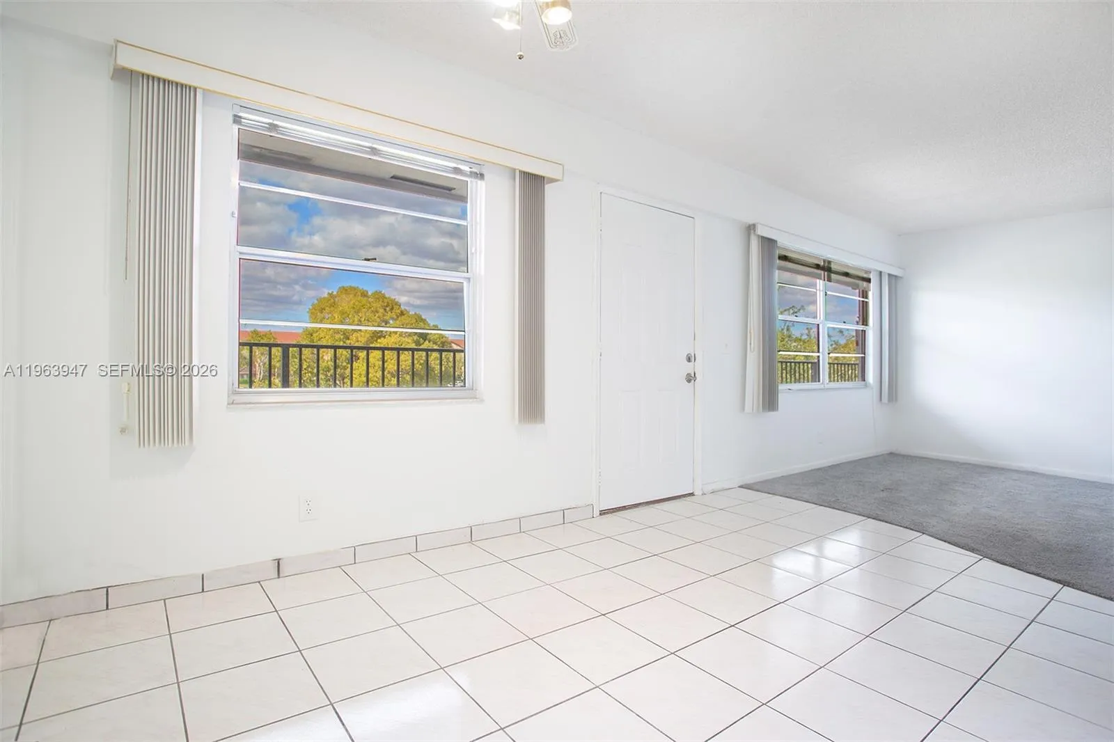 LARGE LIVING ROOM WITH DUAL WINDOWS