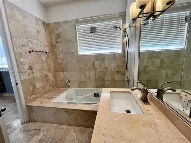 Large bathtub area