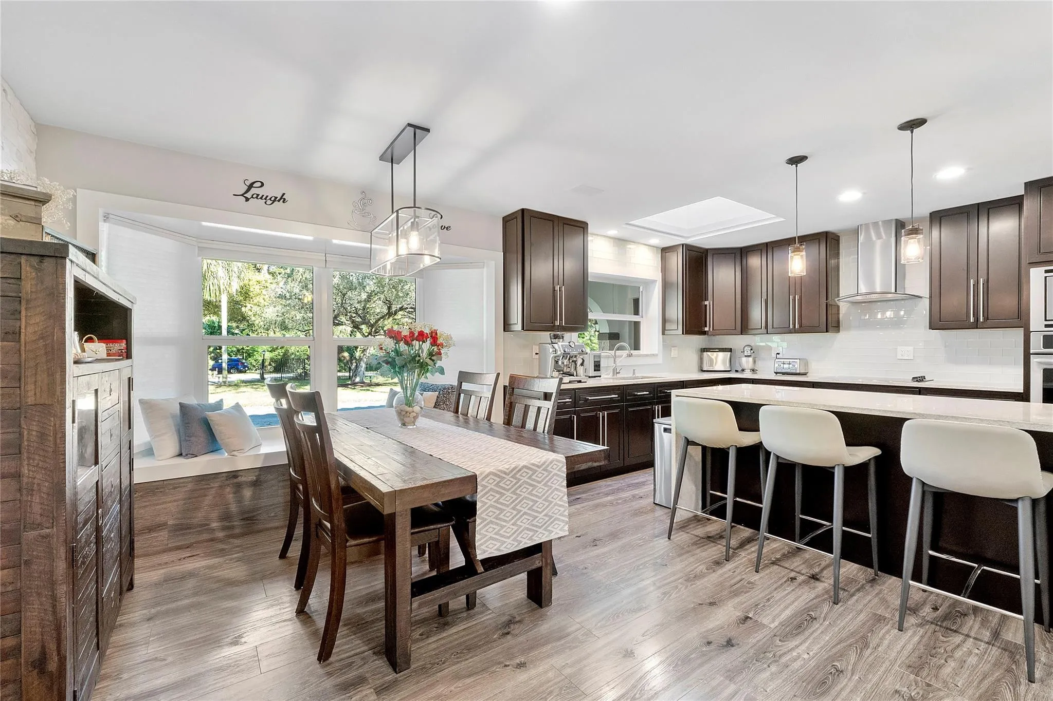 A great area for huge family gatherings as there are 10 spaces for Thanksgiving dinner here and that is not including the other 2 dining rooms,