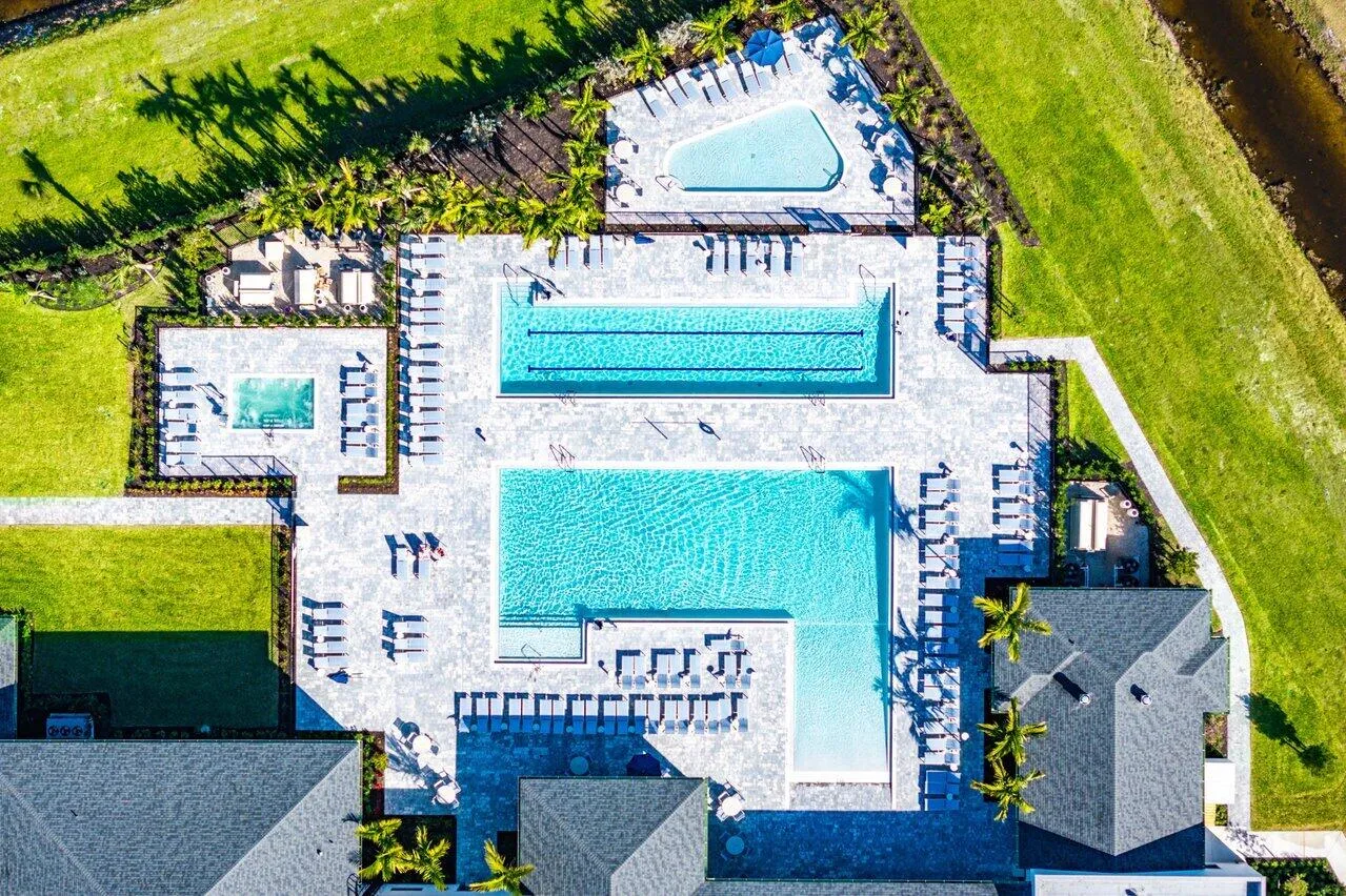 Aerial of New Pool.