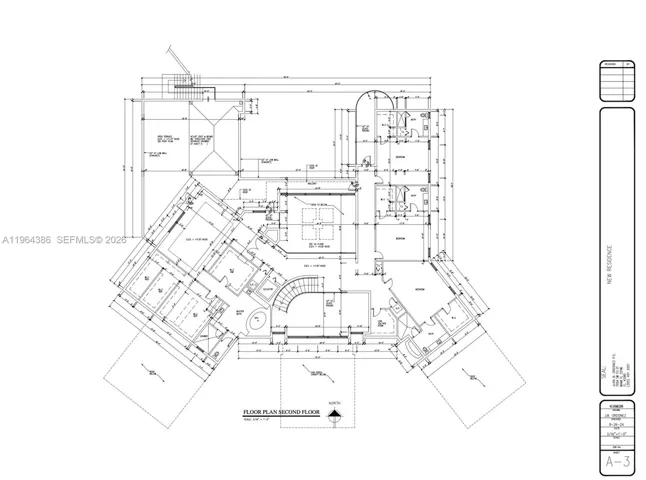 Plans for mansion in adjacent lots - 2nd floor