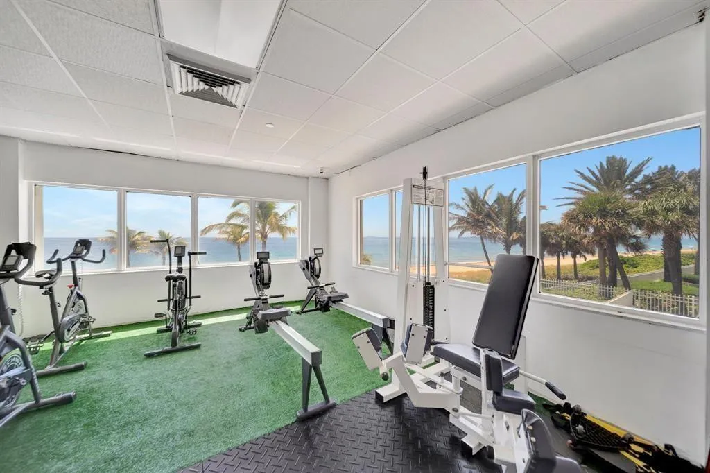 The south lounge is going to be converted into a state of the art gym.