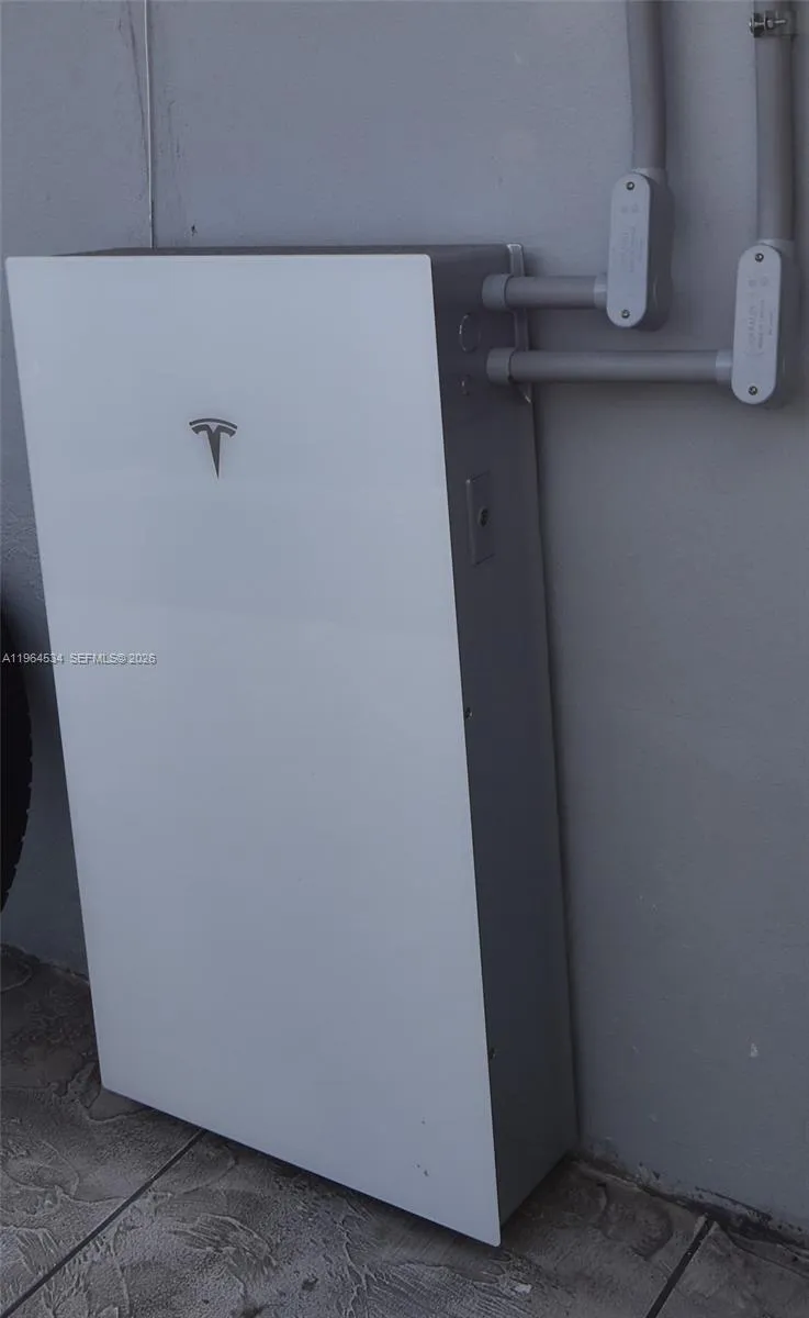 Tesla power wall storage for solar array.