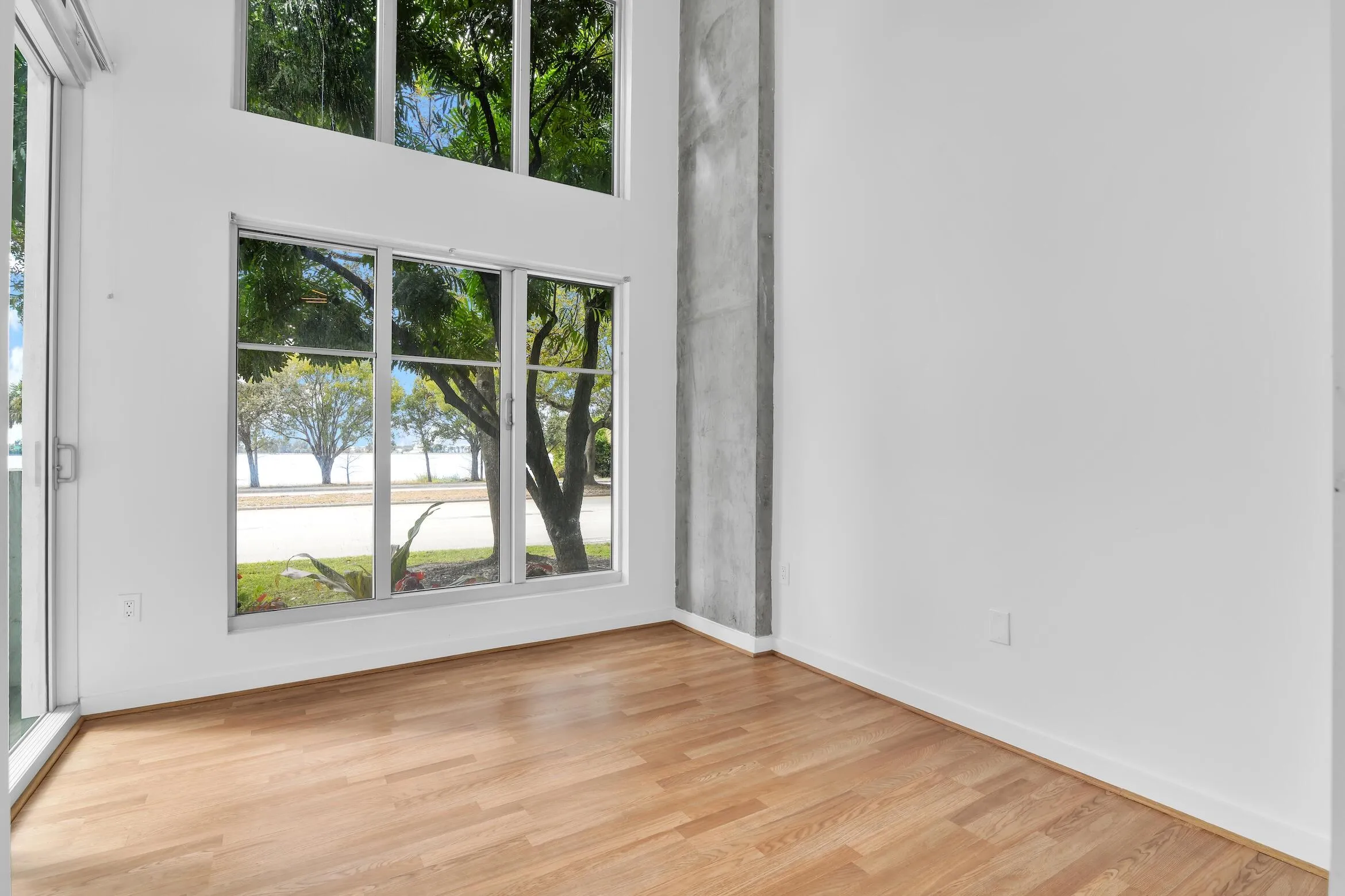 Virtually staged guest bedroom