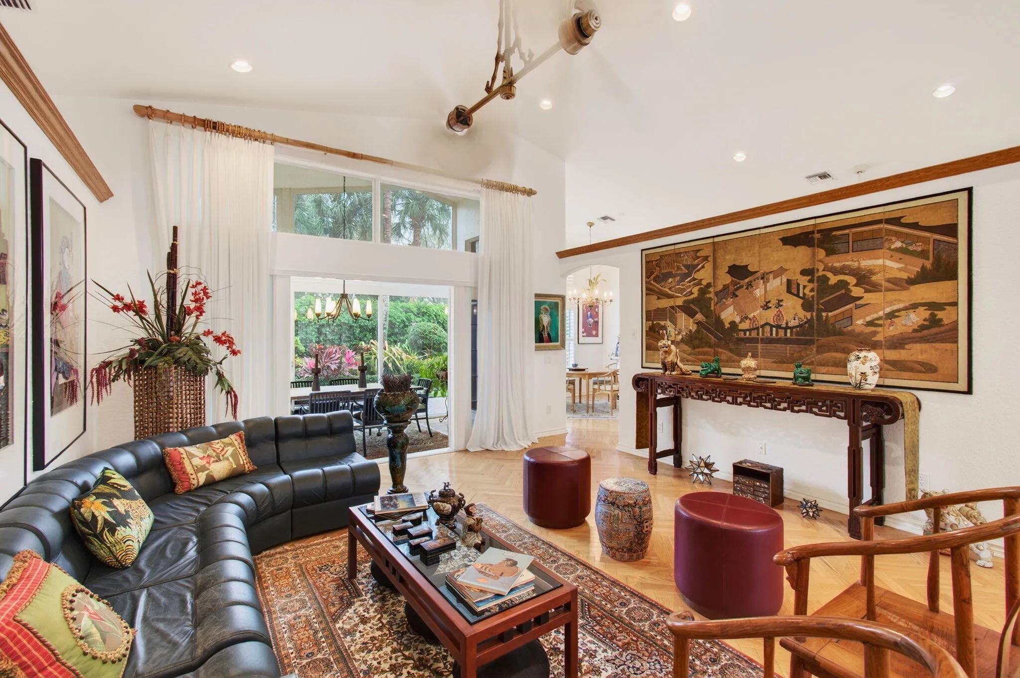 Plenty of room for large sectional, art or large-screen TV, console and additional accent pieces pieces for