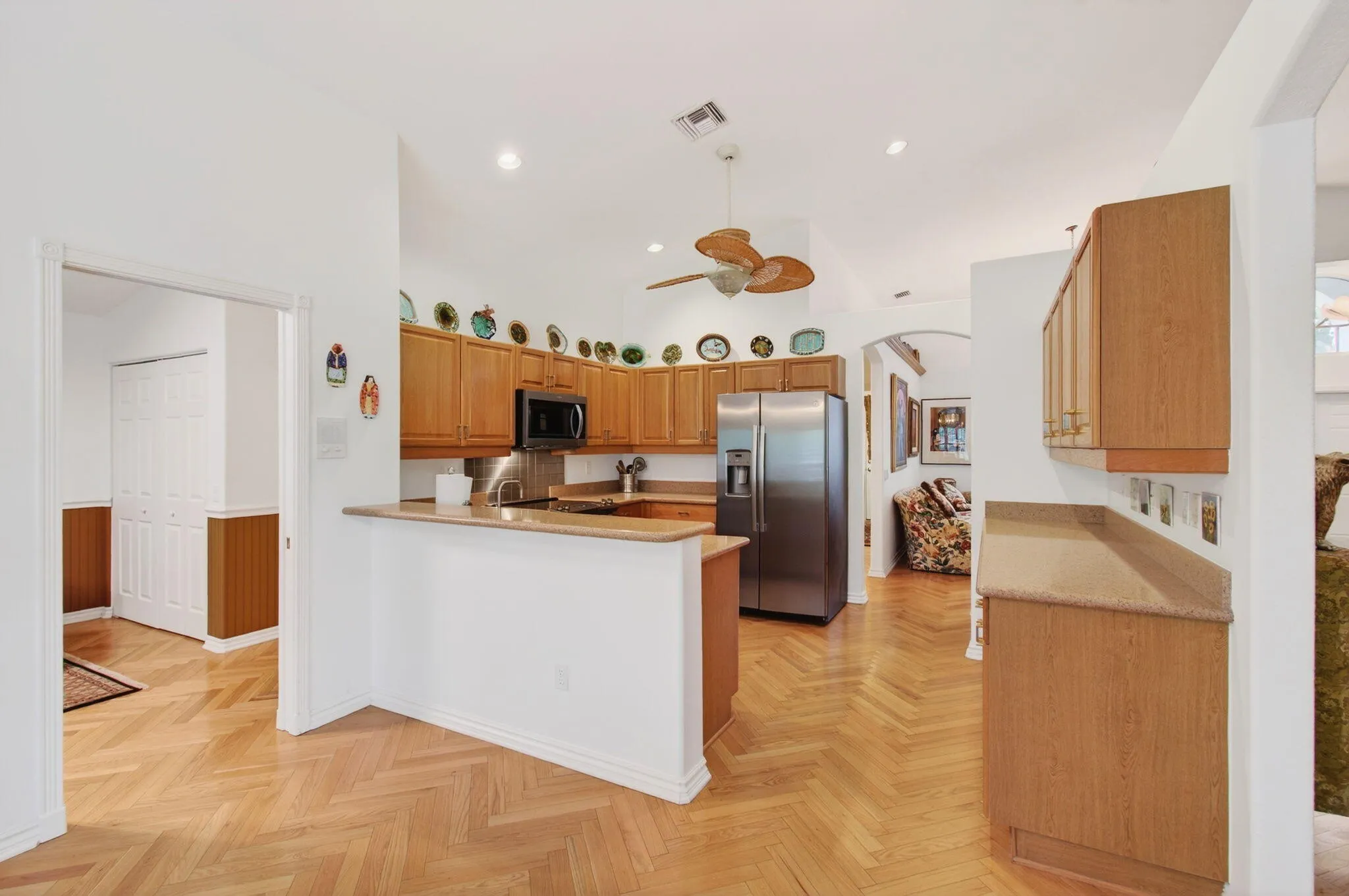 Kitchen has been renovated with new cabinetry, SS appliances and granite countertops
