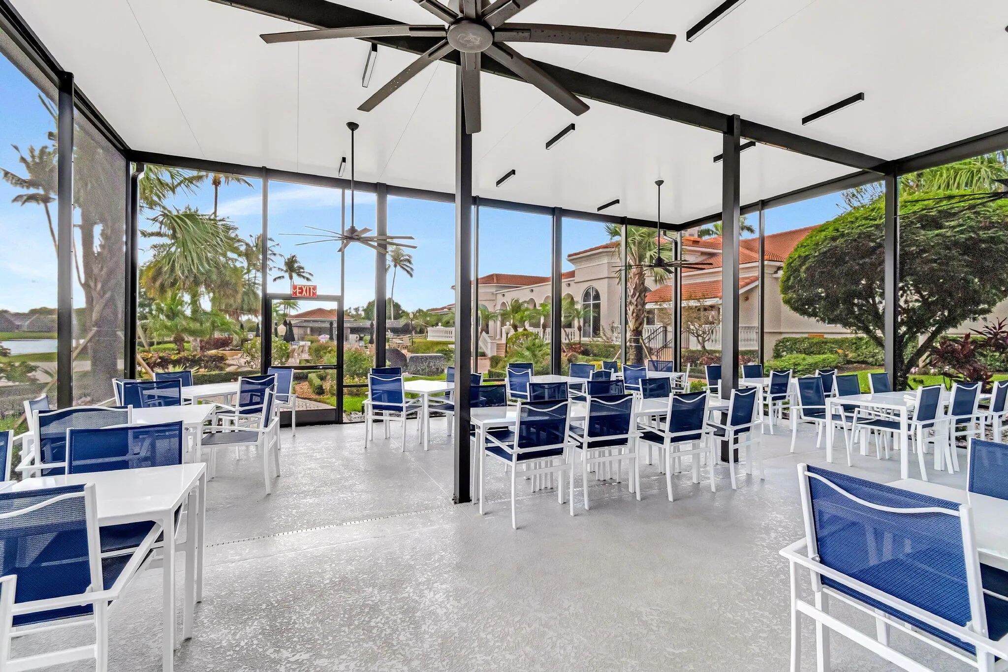 Ample seating both outdoors and inside