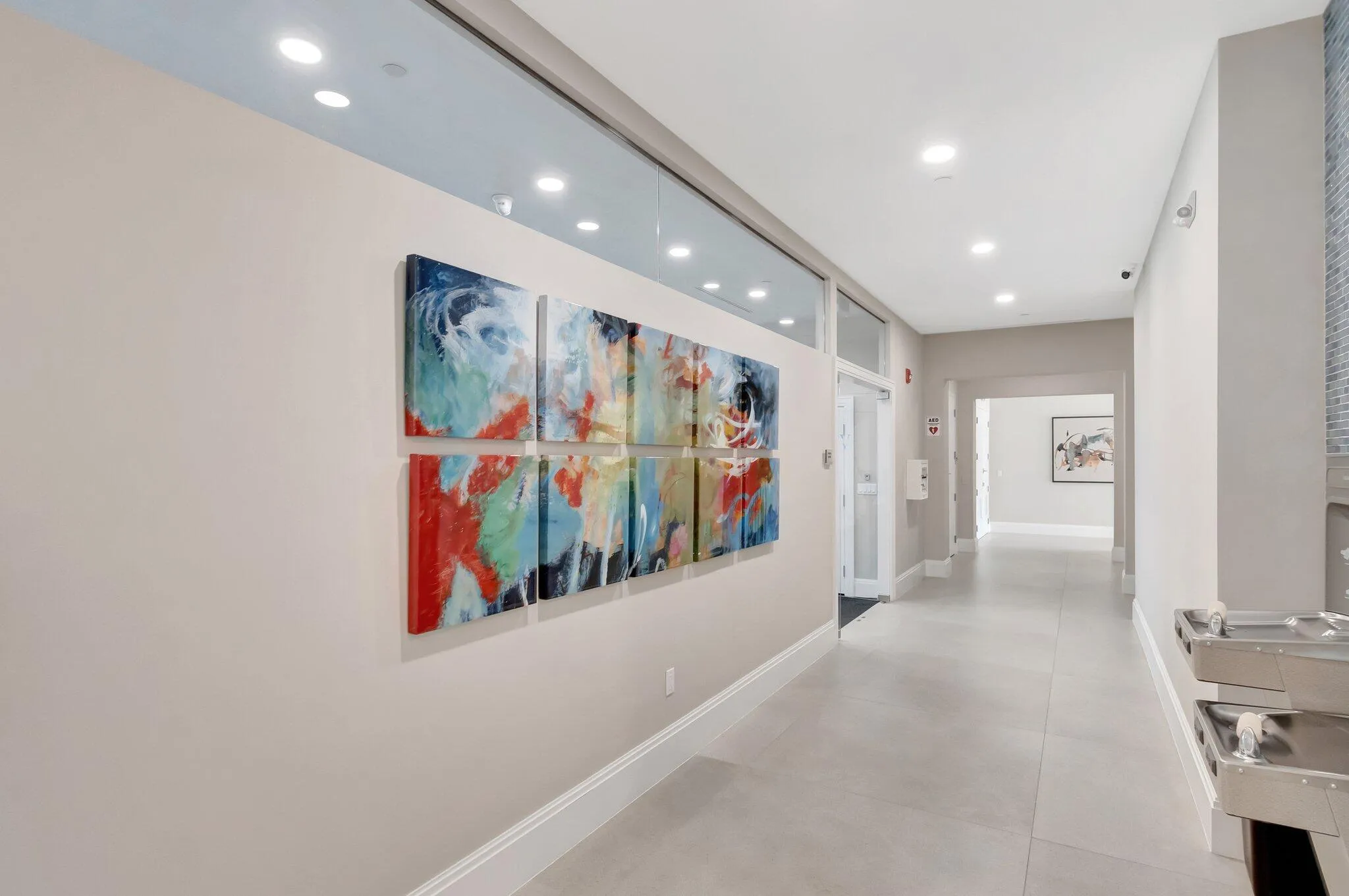 Contemporary art in every corridor