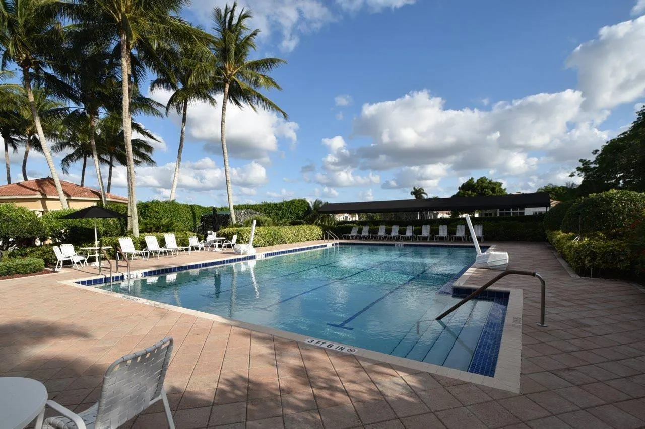 Lap pool is also the site of water aerobics 5x a week