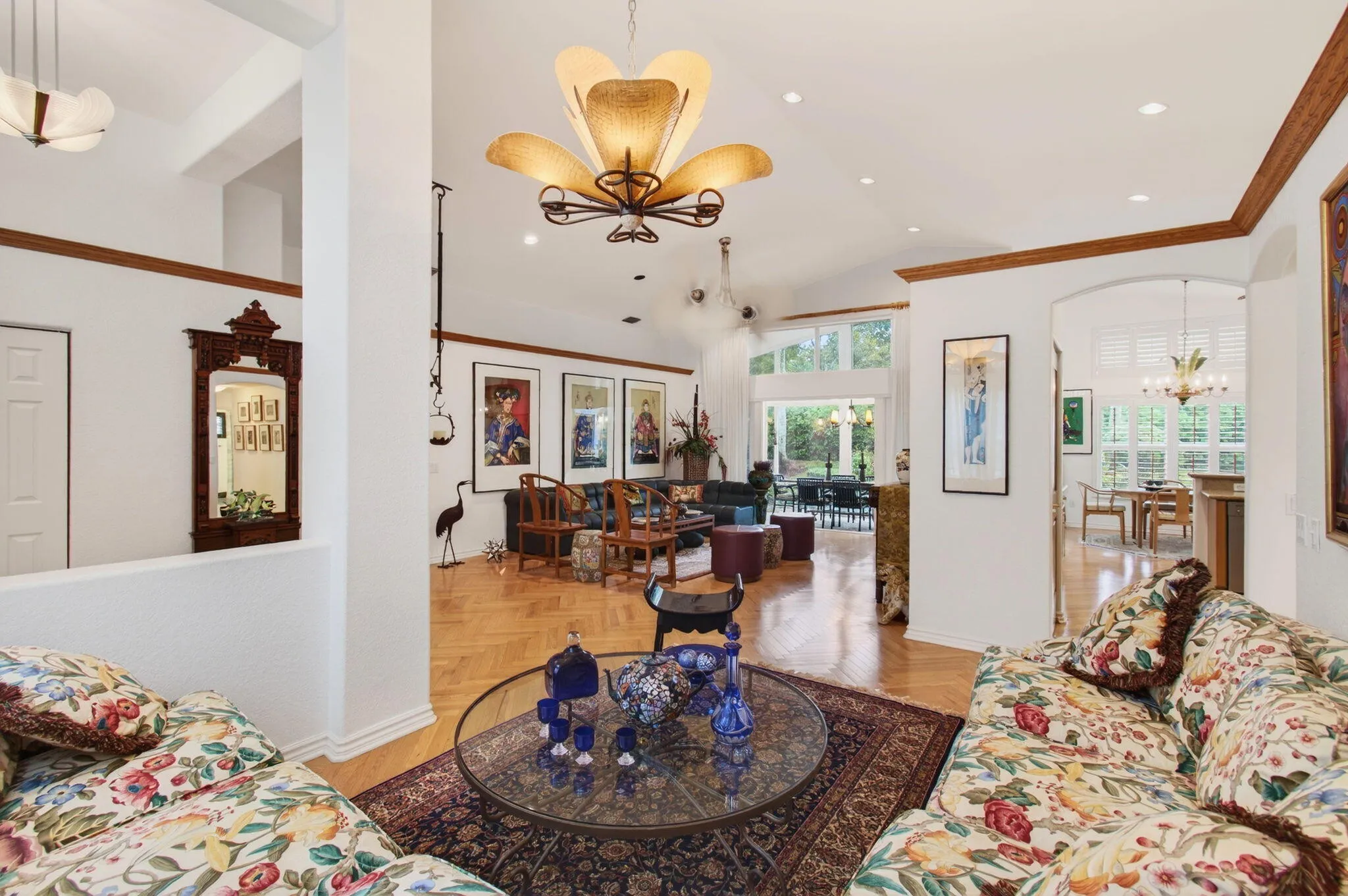 View from dining/conversation area to formal Living Room
