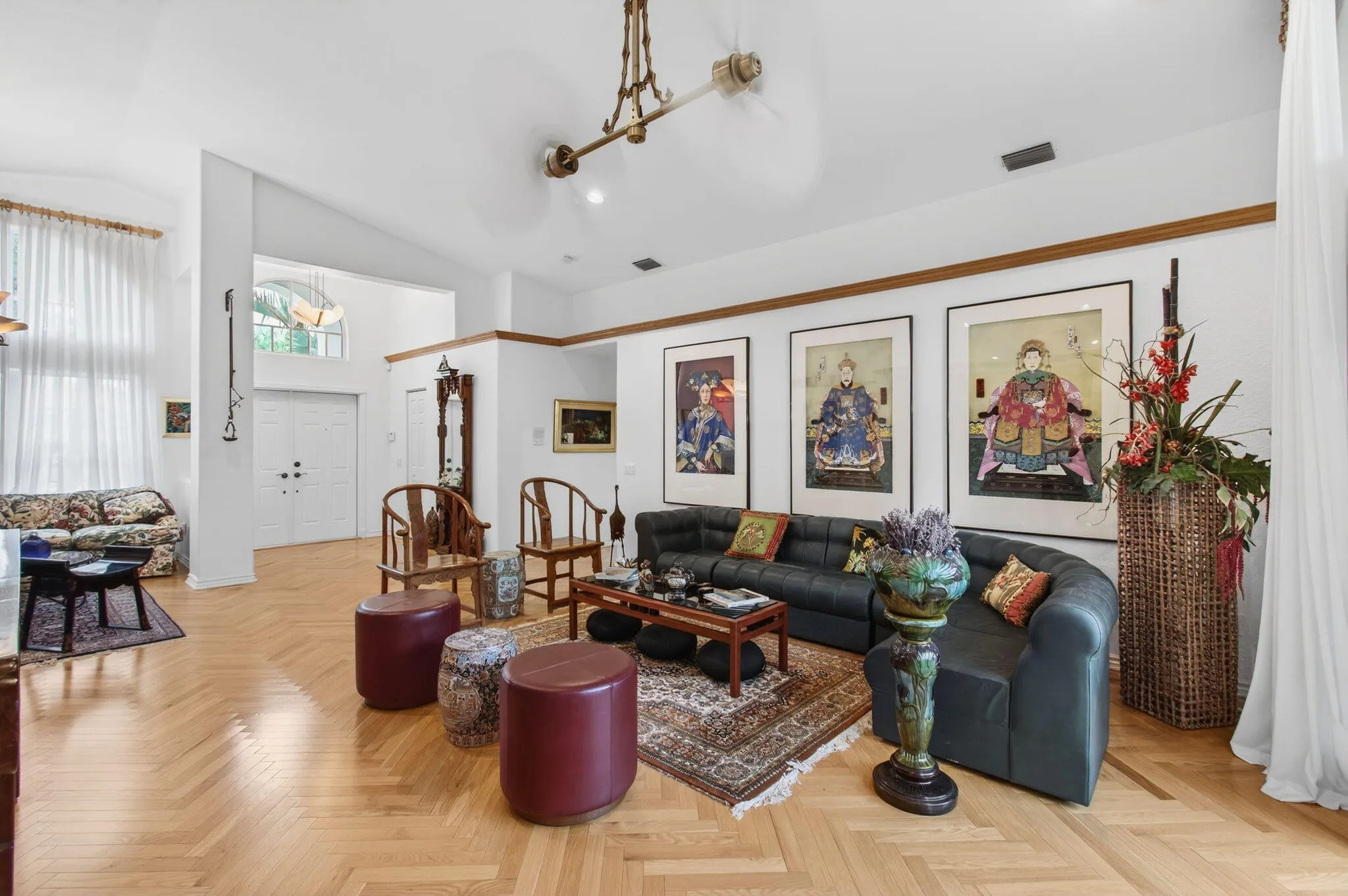Entry, Living & Conversation/Dining areas