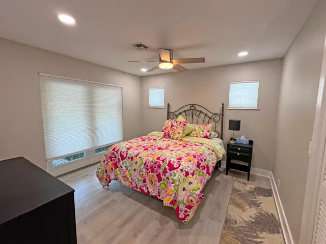 French Door access to the enclosed patio, pool and dock