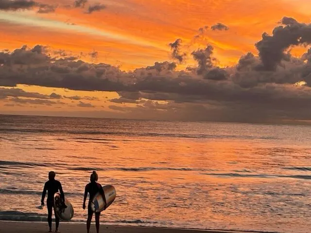 Oceanfront Beach at sunrise