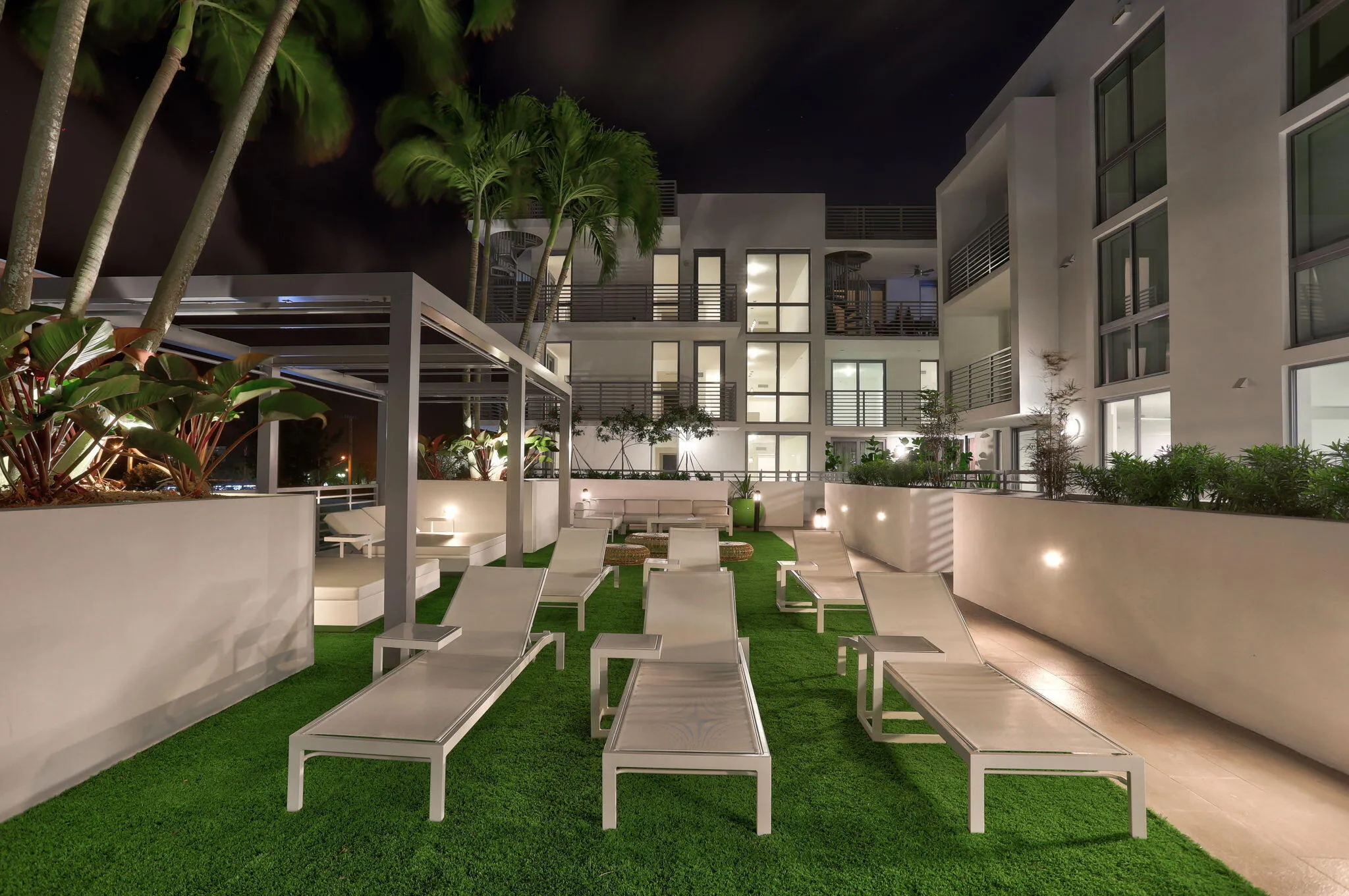 Twilight Pool area