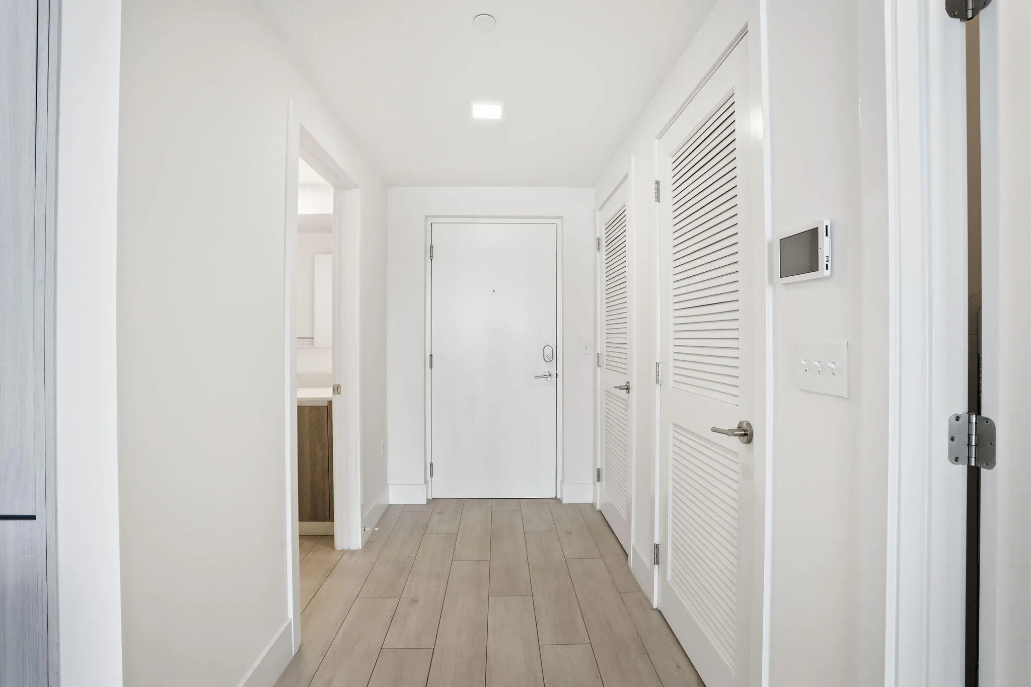 View to front door