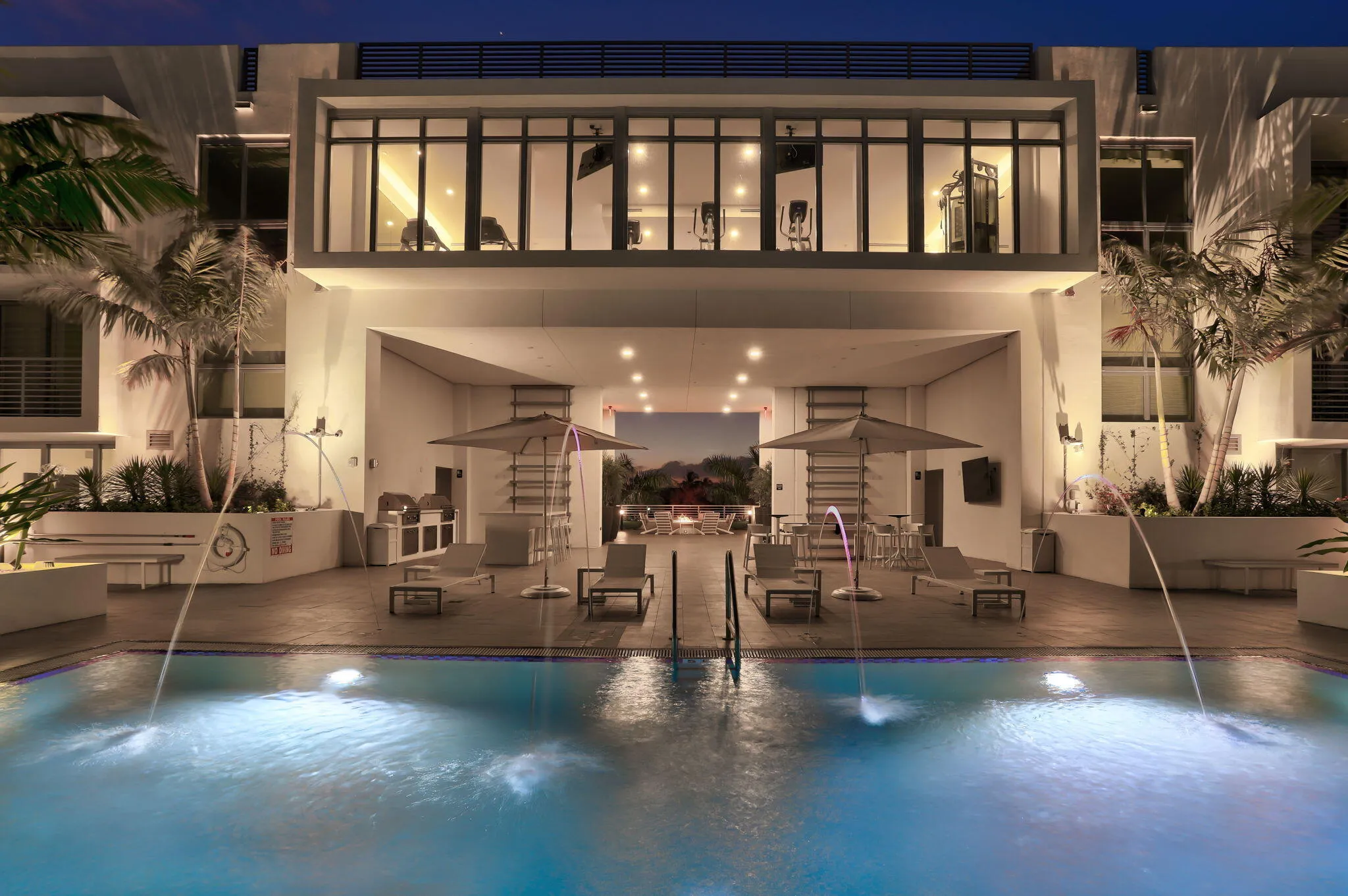 Twilight pool