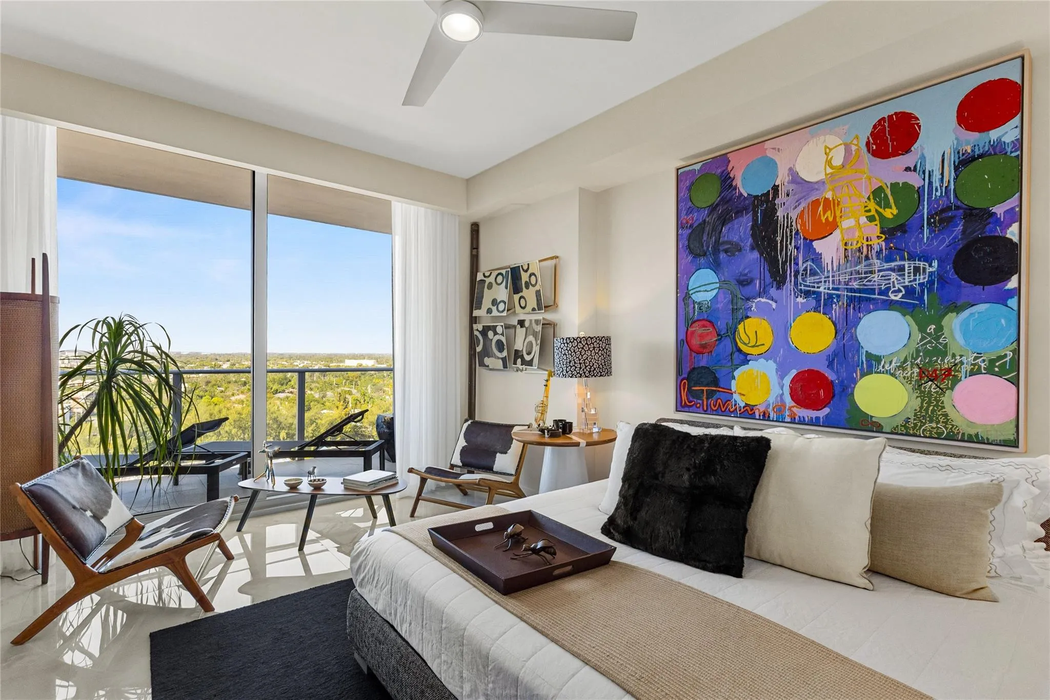 Bedroom #2 with city views