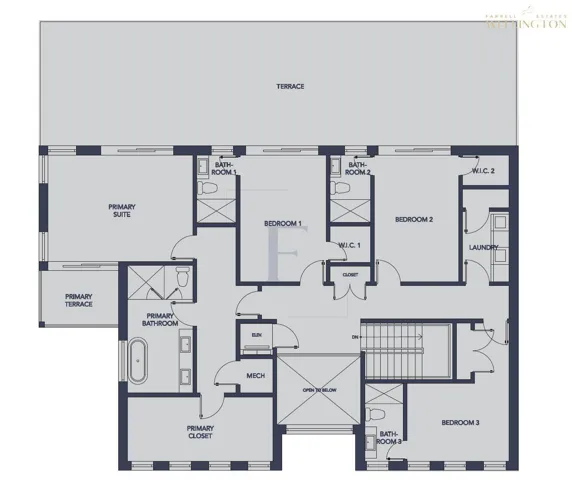 Model 7 Second Floor - Floor Plan