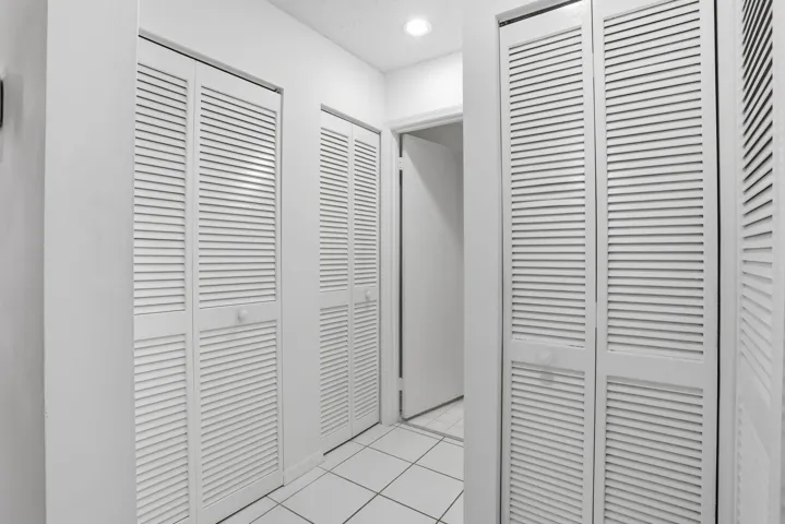 Multiple closets throughout provide for ample storage space