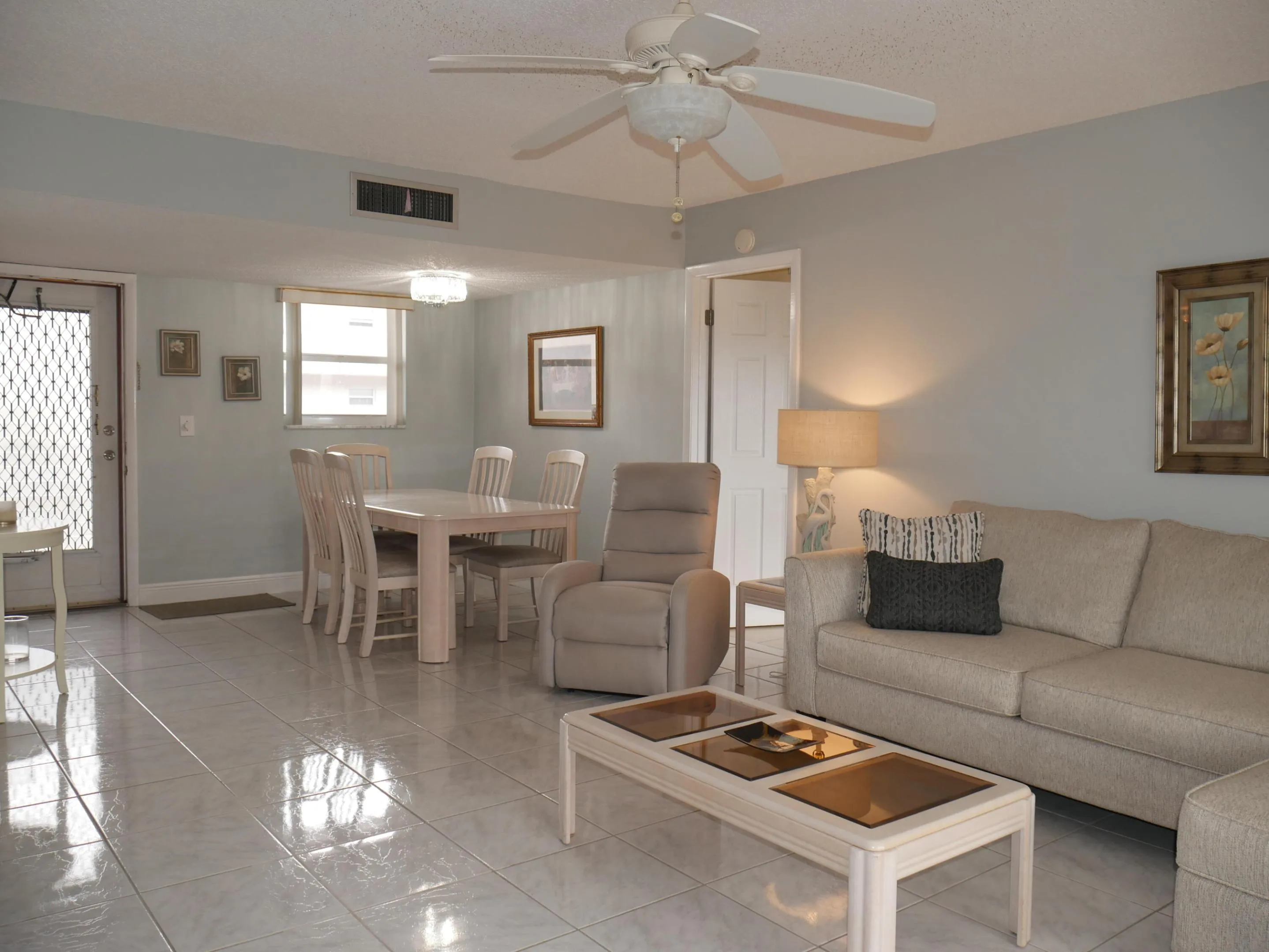 Living and dining area