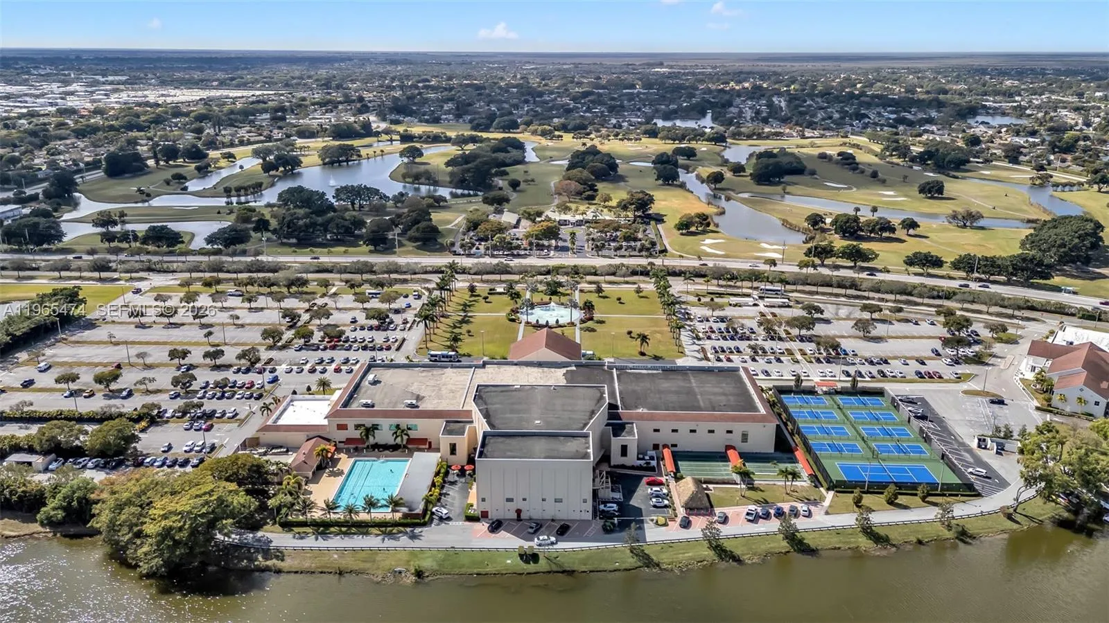 Century Village Recreation - Main Pool and courts
